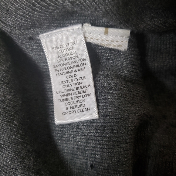 Lou & Grey Loft Cropped Flecked Drop Shoulder Sweater-Size M - Picture 6 of 7